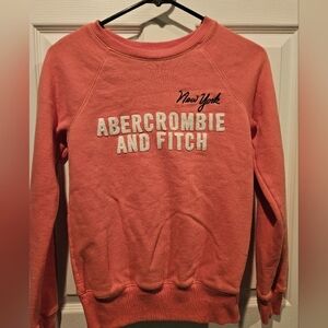 Abercrombie & Fitch Pink Crew Neck Sweatshirt Size XS